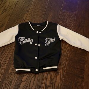 Black and White Baby Girl Jacket